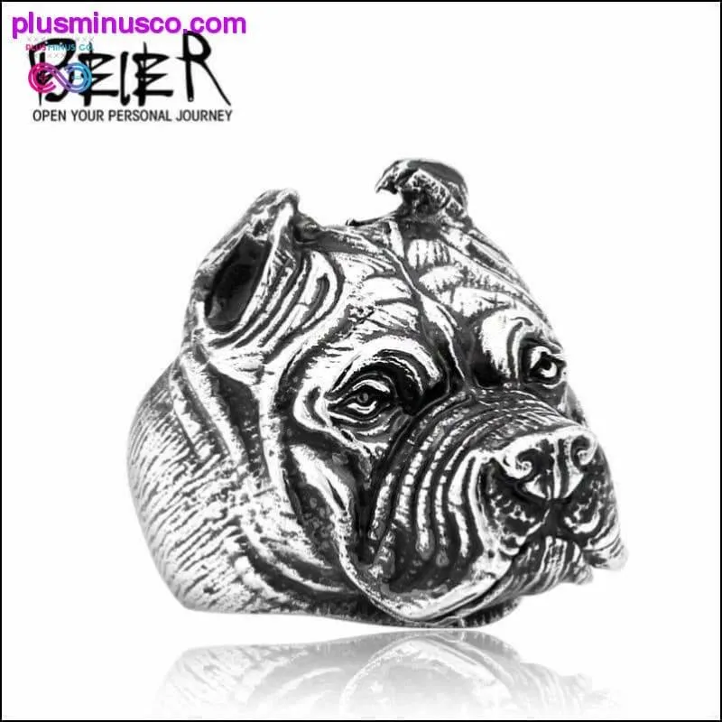 Stainless Steel Titanium Animal Pit Bull Dog Ring