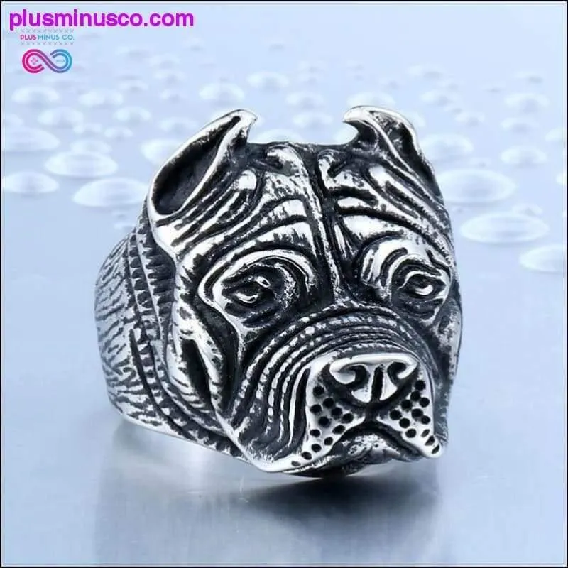 Stainless Steel Titanium Animal Pit Bull Dog Ring