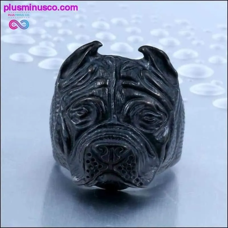 Stainless Steel Titanium Animal Pit Bull Dog Ring