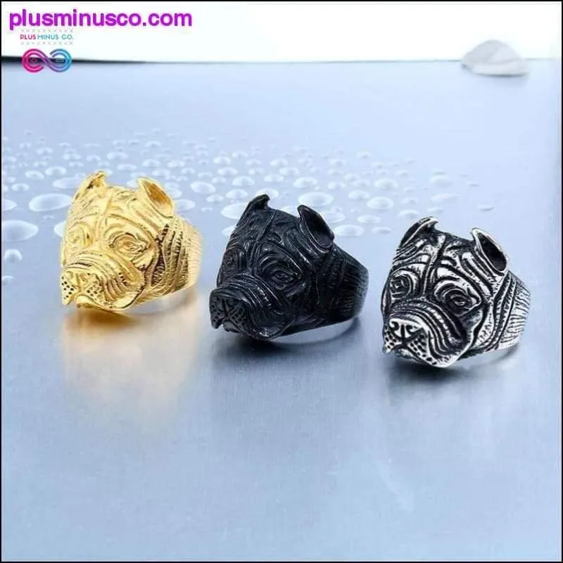 Stainless Steel Titanium Animal Pit Bull Dog Ring