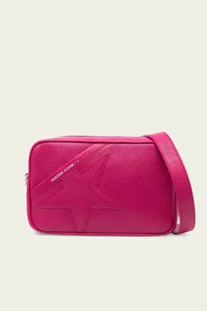 Star Bag Cross-Body Goat Leather Bag in Hibiscus