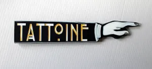 star planet Tattoine - wooden pointy sign