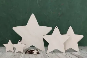 Star wooden blank craft shape - plywood