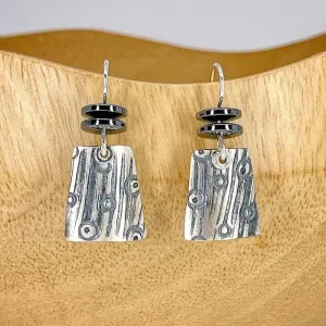Sterling Silver and Hematite Earrings