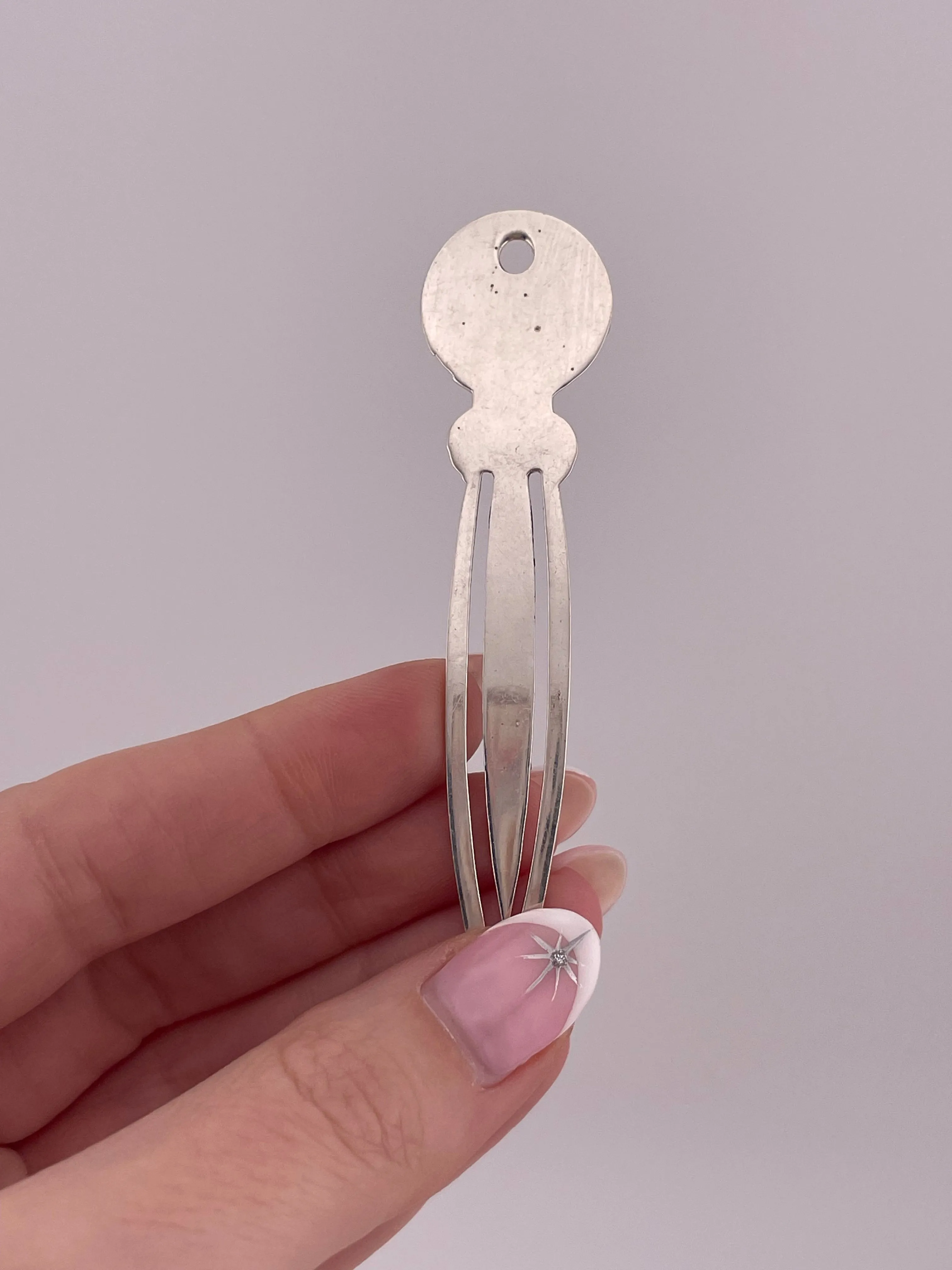 sterling silver basic bookmark