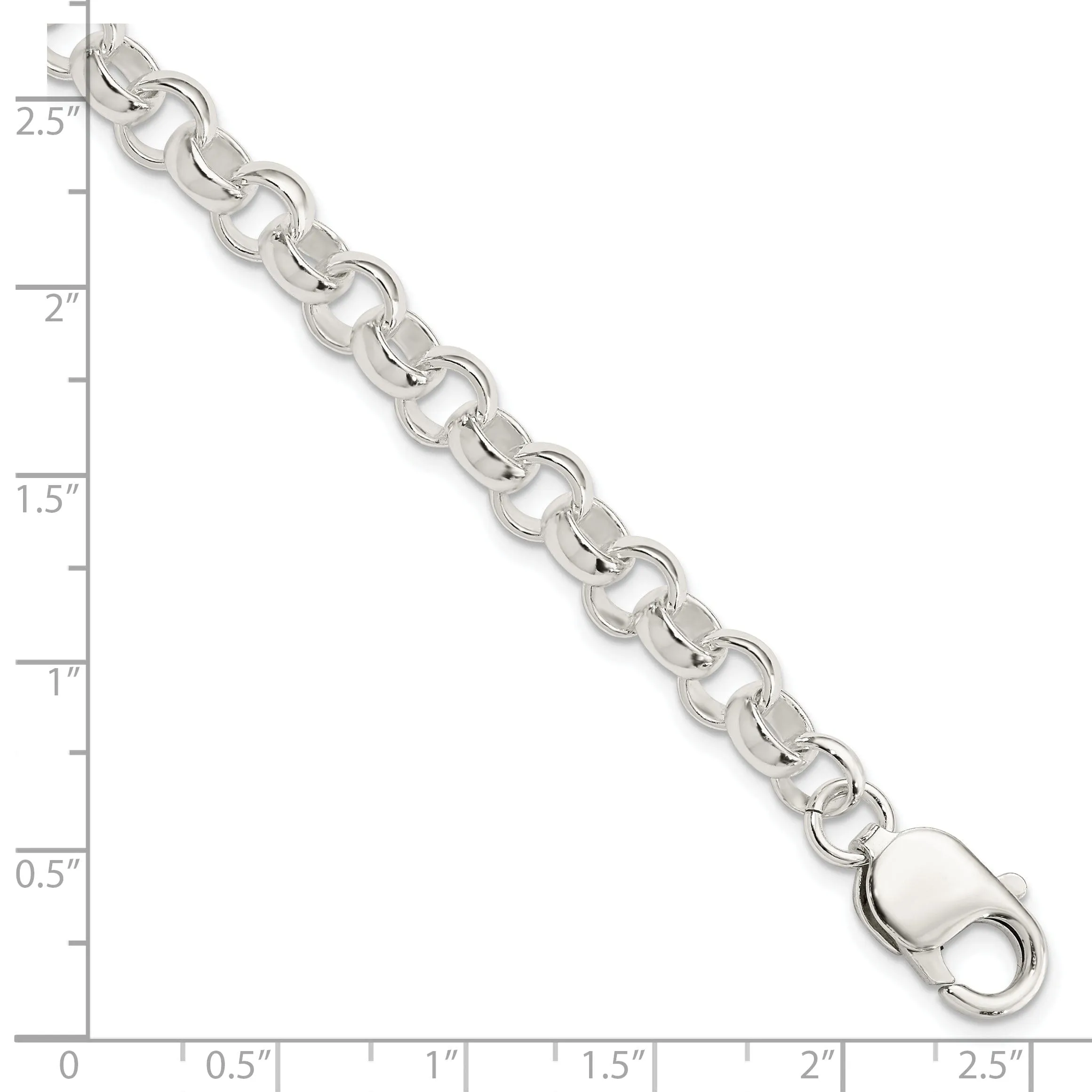 Sterling Silver Fancy Link Bracelet