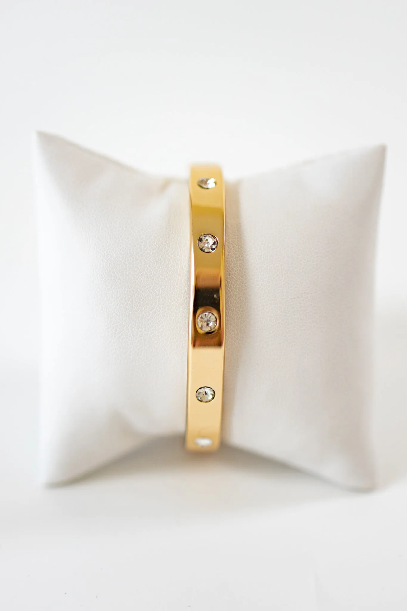 Studded Crystal & Metal Bracelet, VARIOUS