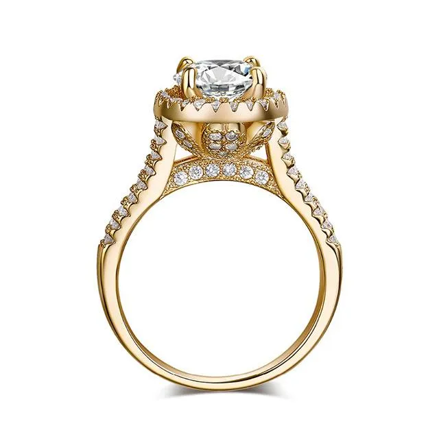 Studded Flower Ring