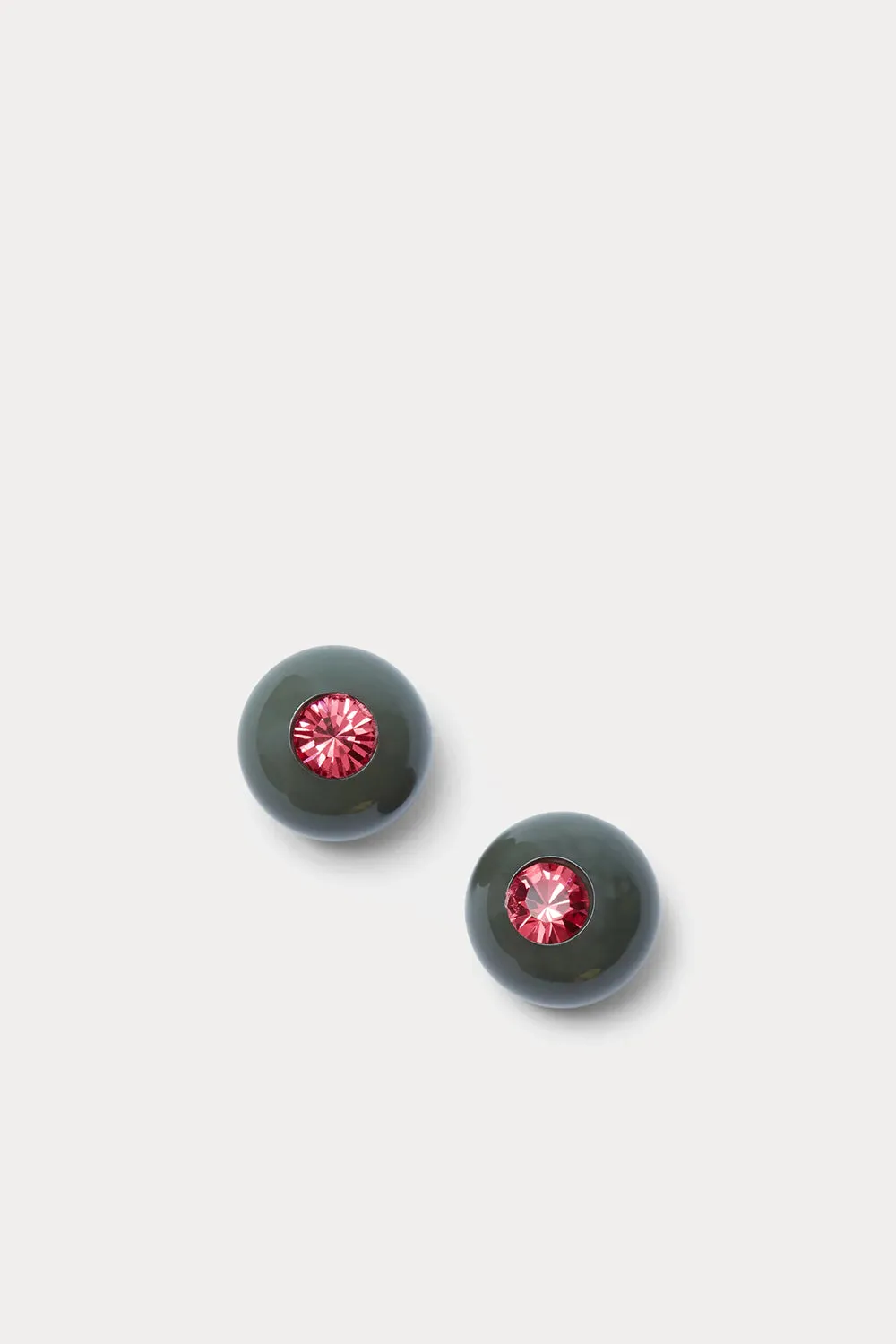 Studded Goble Earrings, Seaweed