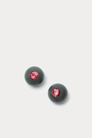 Studded Goble Earrings, Seaweed