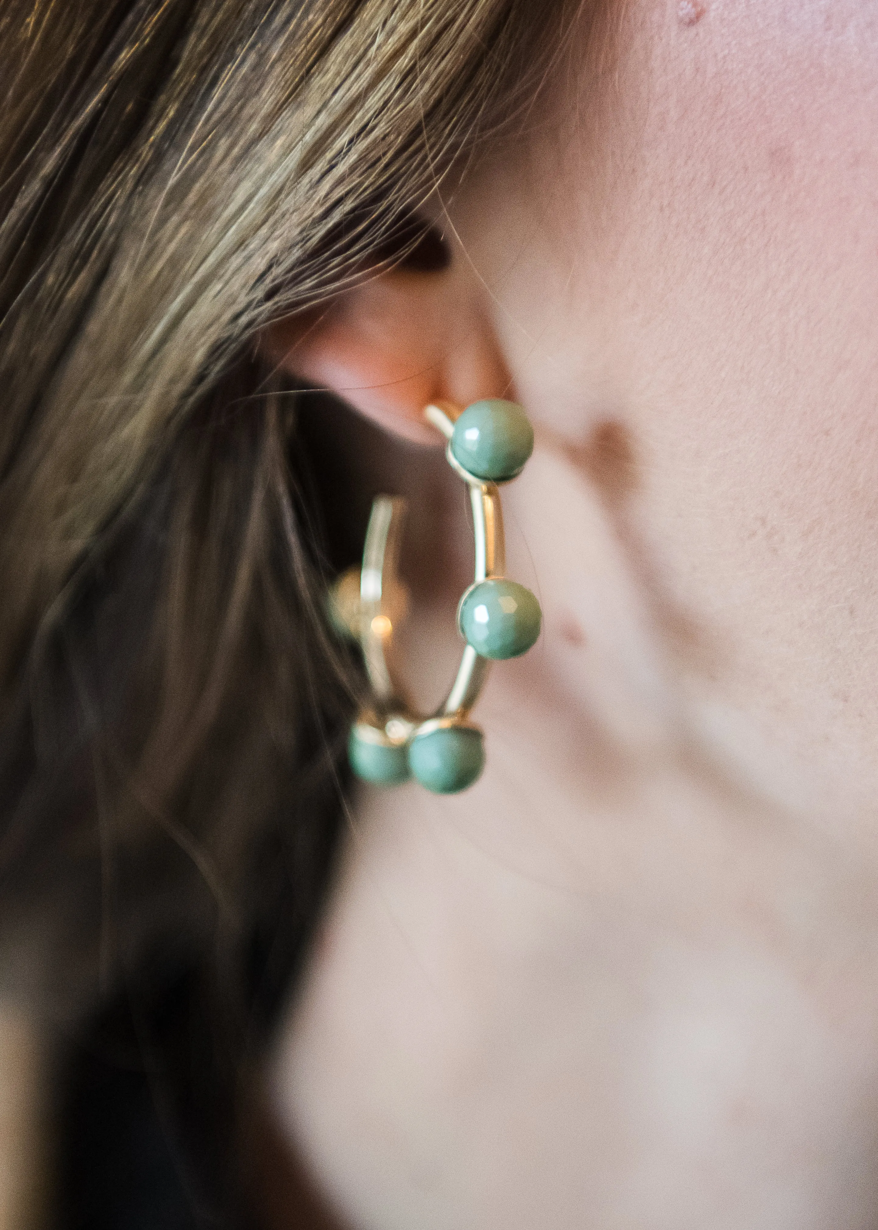 Studded Hoops