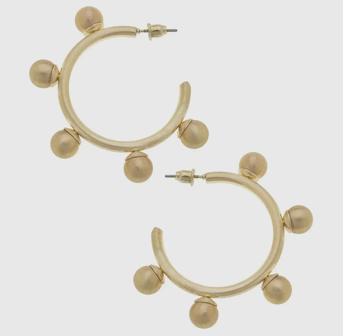 Studded Hoops