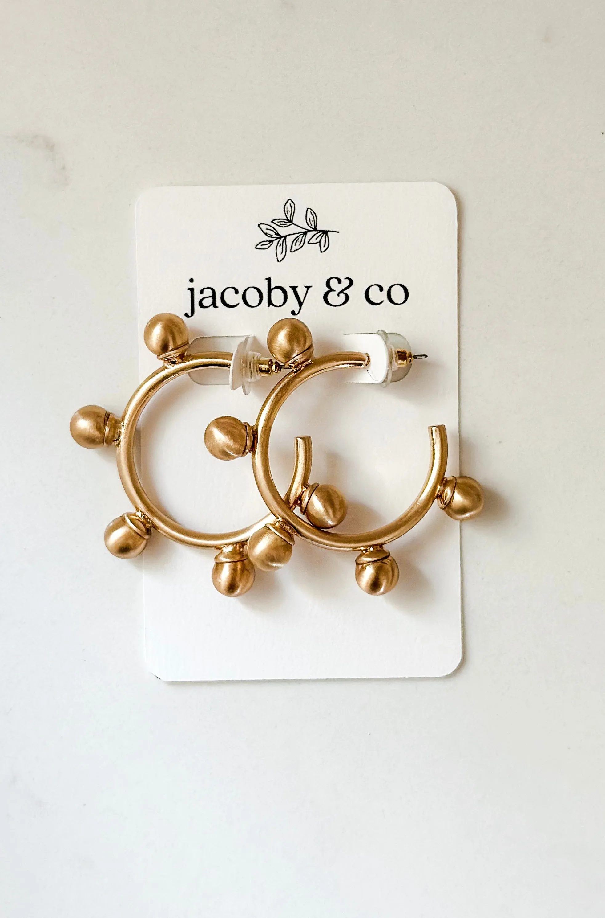 Studded Hoops