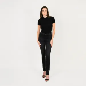 Studded Leg Skinny