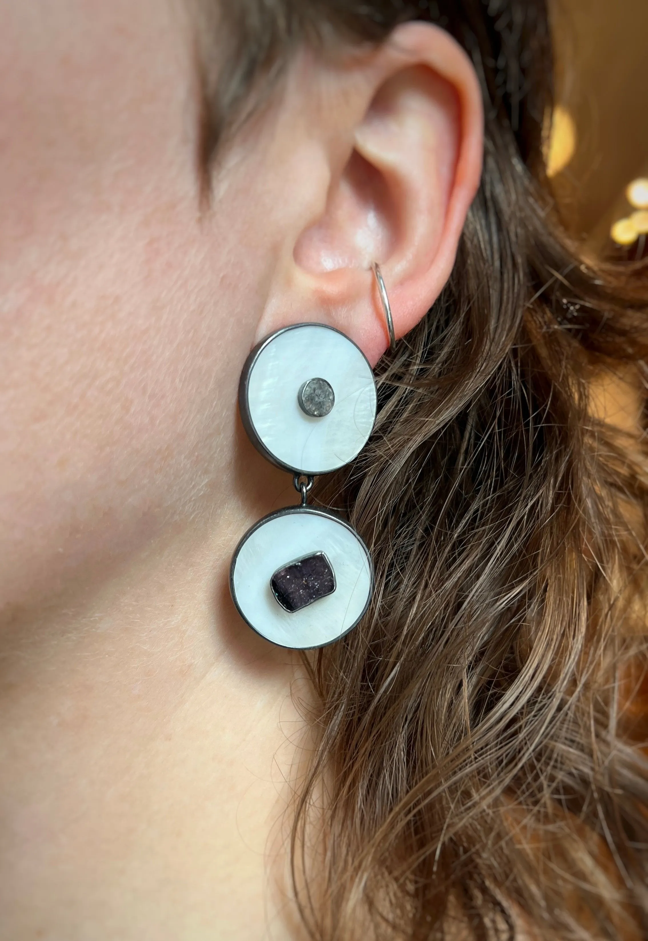 Studded Pearl Earrings