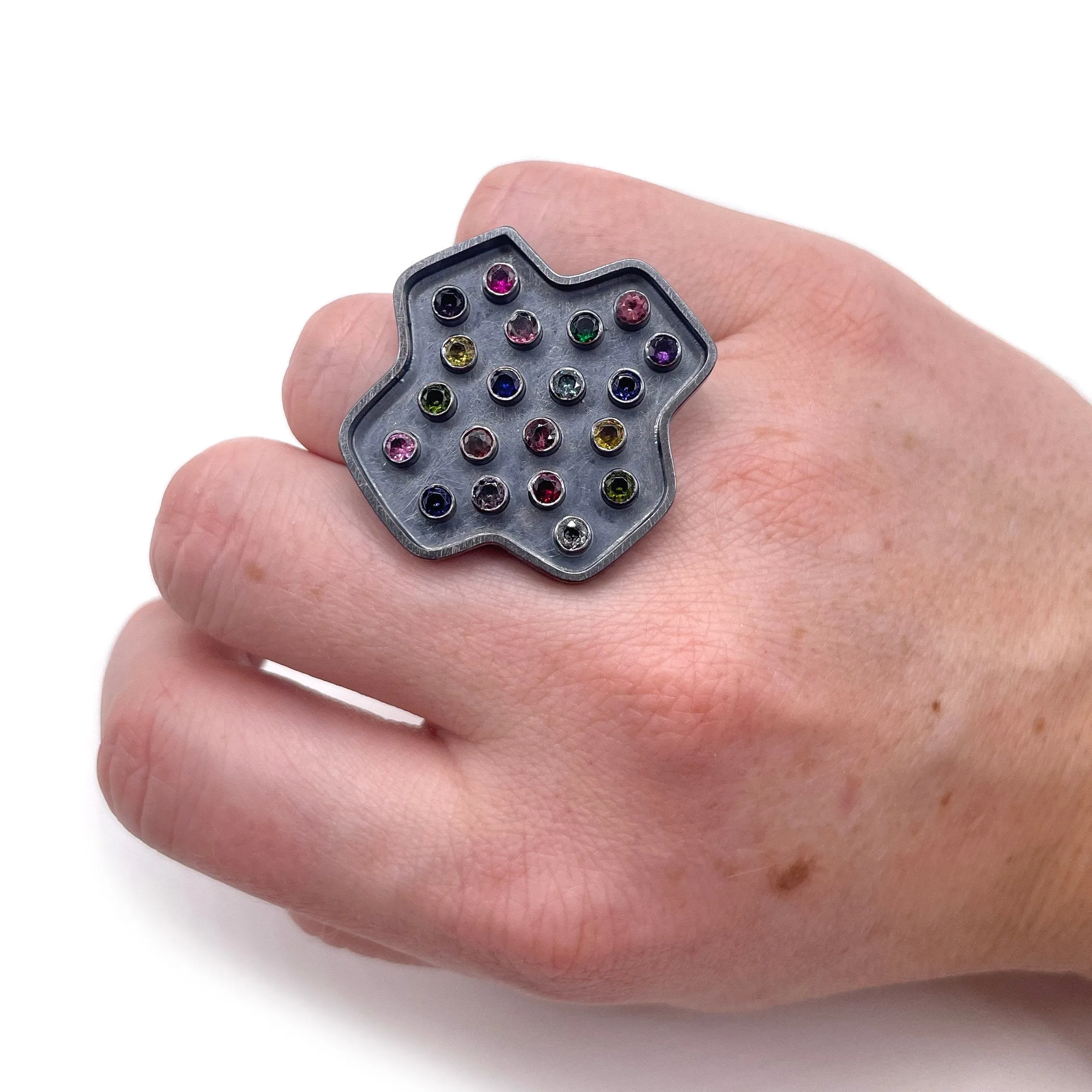 Studded Plus Ring