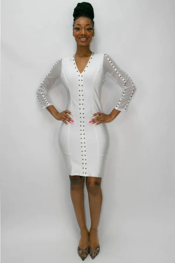 Studded Stretch Dress