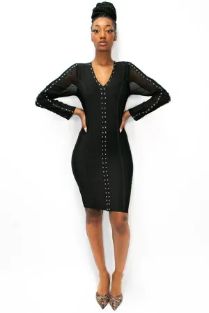 Studded Stretch Dress