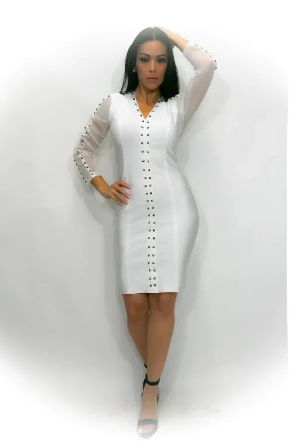Studded Stretch Dress