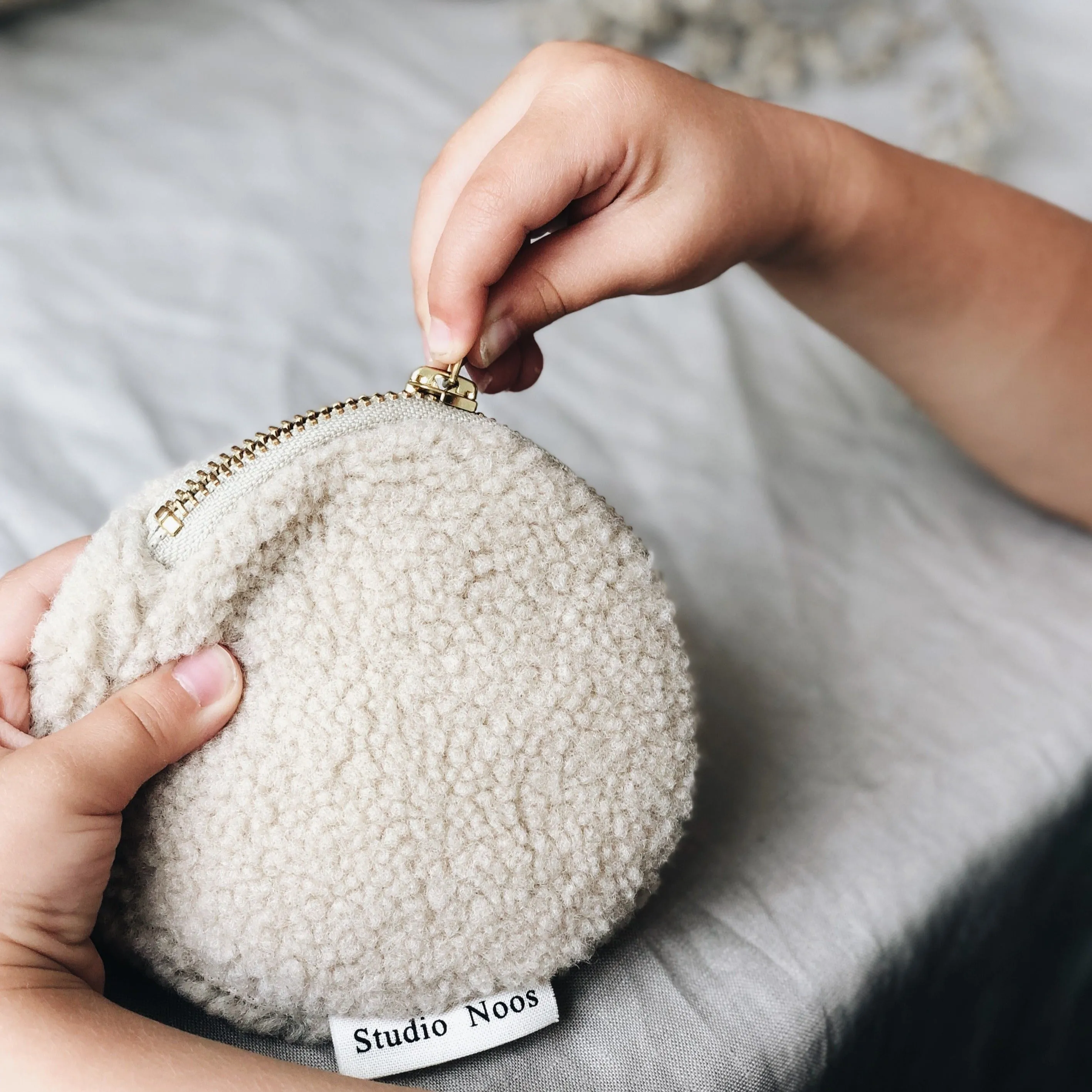 Studio Noos Circular Mama Purse Wallet (Beige Teddy)