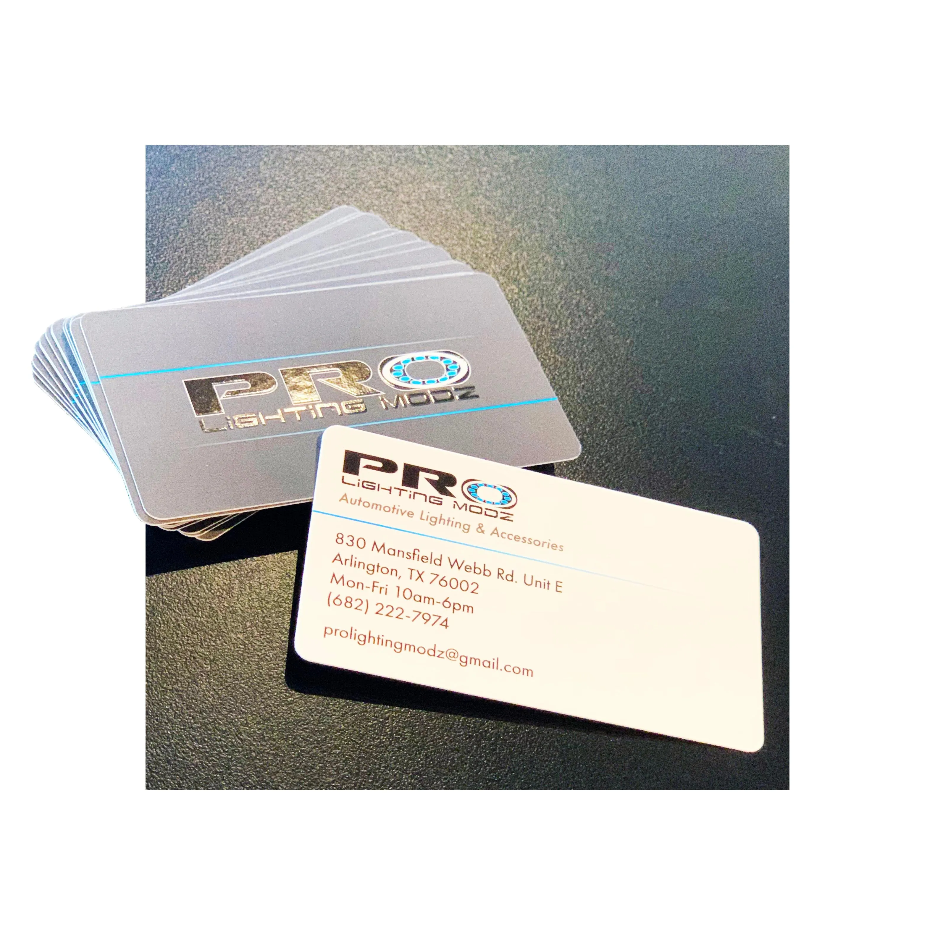 Suede   spot gloss business cards
