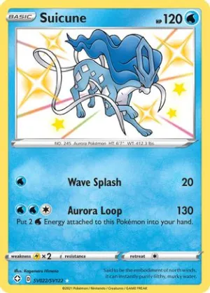 Suicune SV022/122 - Shiny Vault Pokemon Holofoil