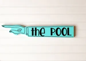 summer fun wooden pointy sign