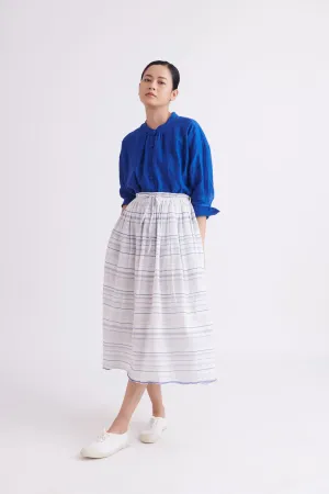 summer skirt linen blue-SS2025-37-fashion edit-the plavate