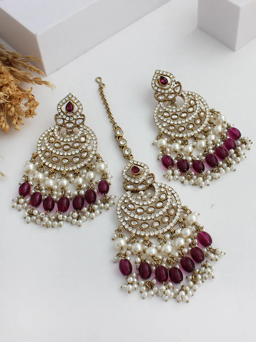 Tamanna Earrings & Tikka