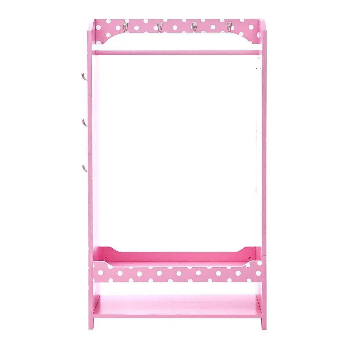Teamson USA TD-12949A Fashion Polka Dot Prints Bella Dress Up Unit - Pink / White