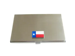 Texas Flag Pendant Business Card Holder