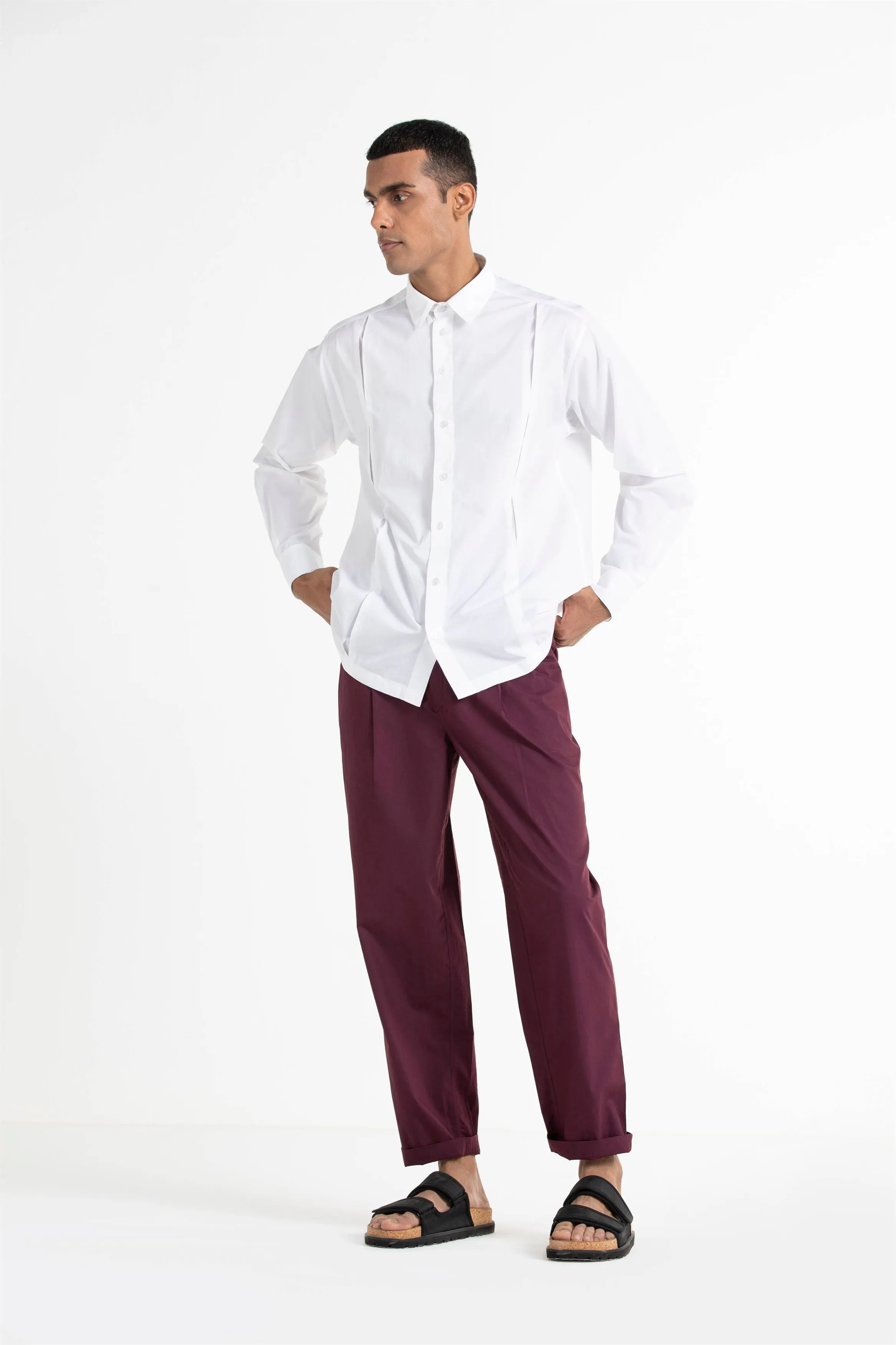 THREE   -   Front Pleat Shirt Co Ord