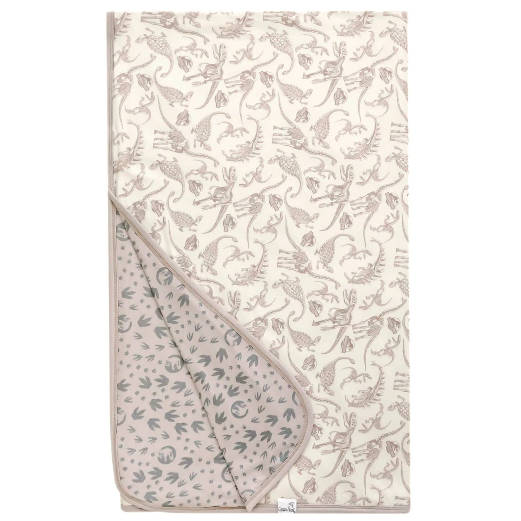 Three-Layer Jumbo Quilt - Jurassic Park Fossils