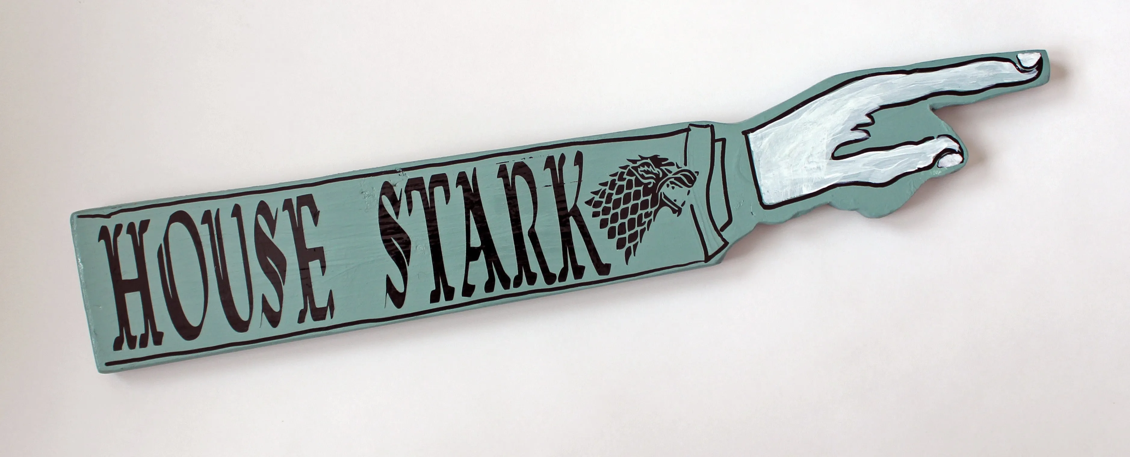 Thrones Collection - wooden pointy finger signs