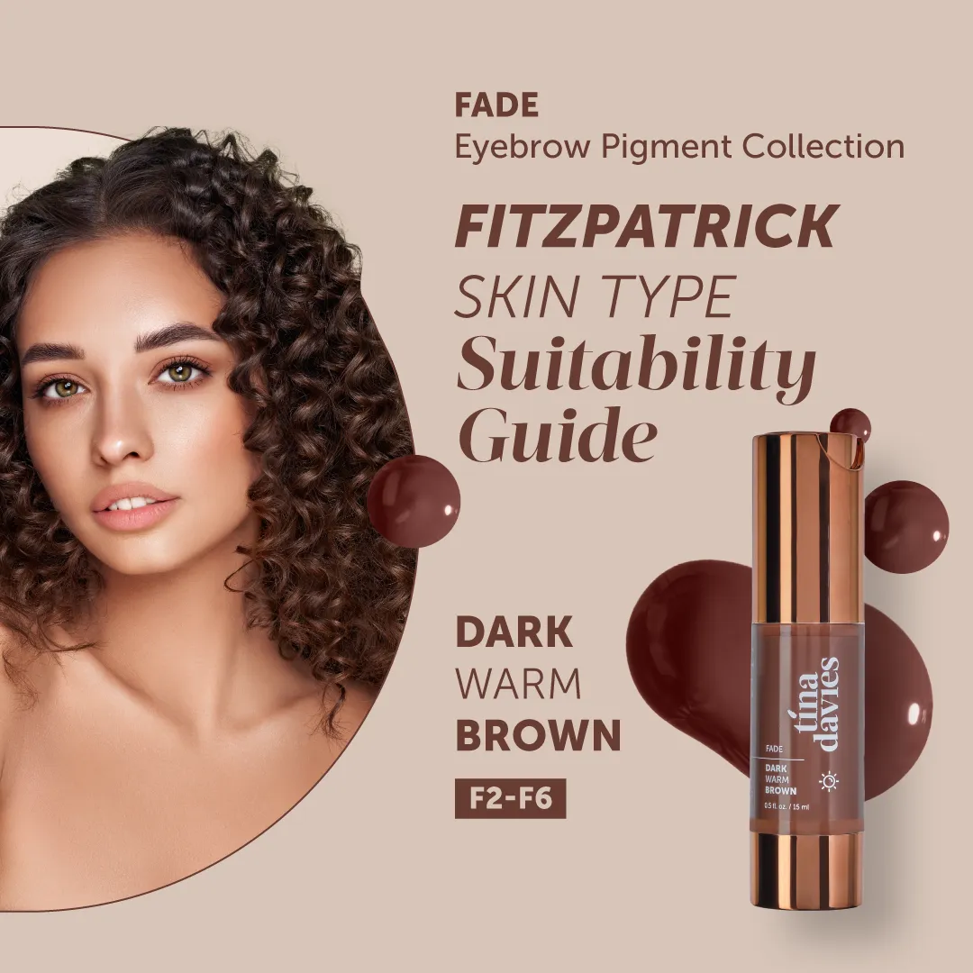Tina Davies - FADE Eyebrow Pigments - Dark Warm Brown, 15ml