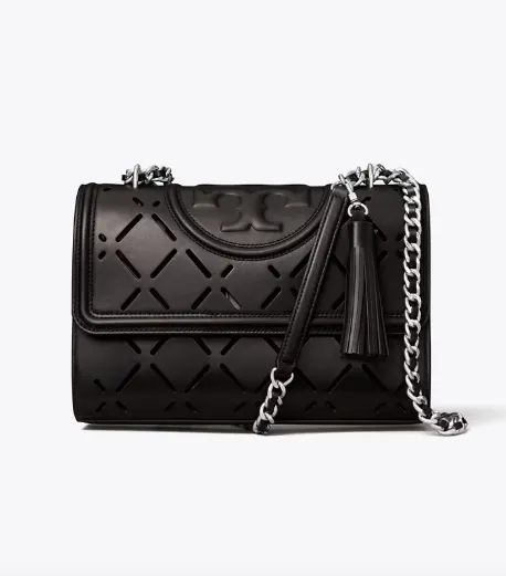 Tory Burch Fleming Large Diamond Perforated Convertible Shoulder Bag – 88198