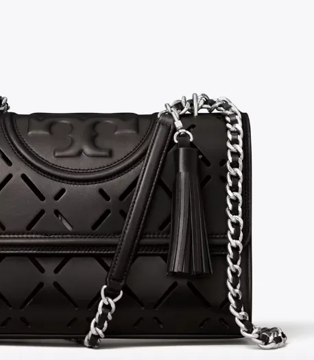 Tory Burch Fleming Large Diamond Perforated Convertible Shoulder Bag – 88198