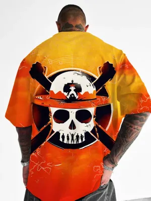 Trendy contrasting printed T-shirt