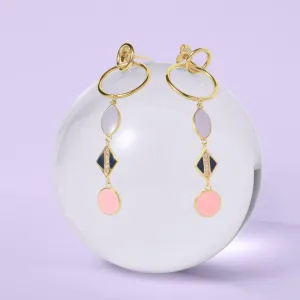 Triple Threat Diamond Dangle Earrings