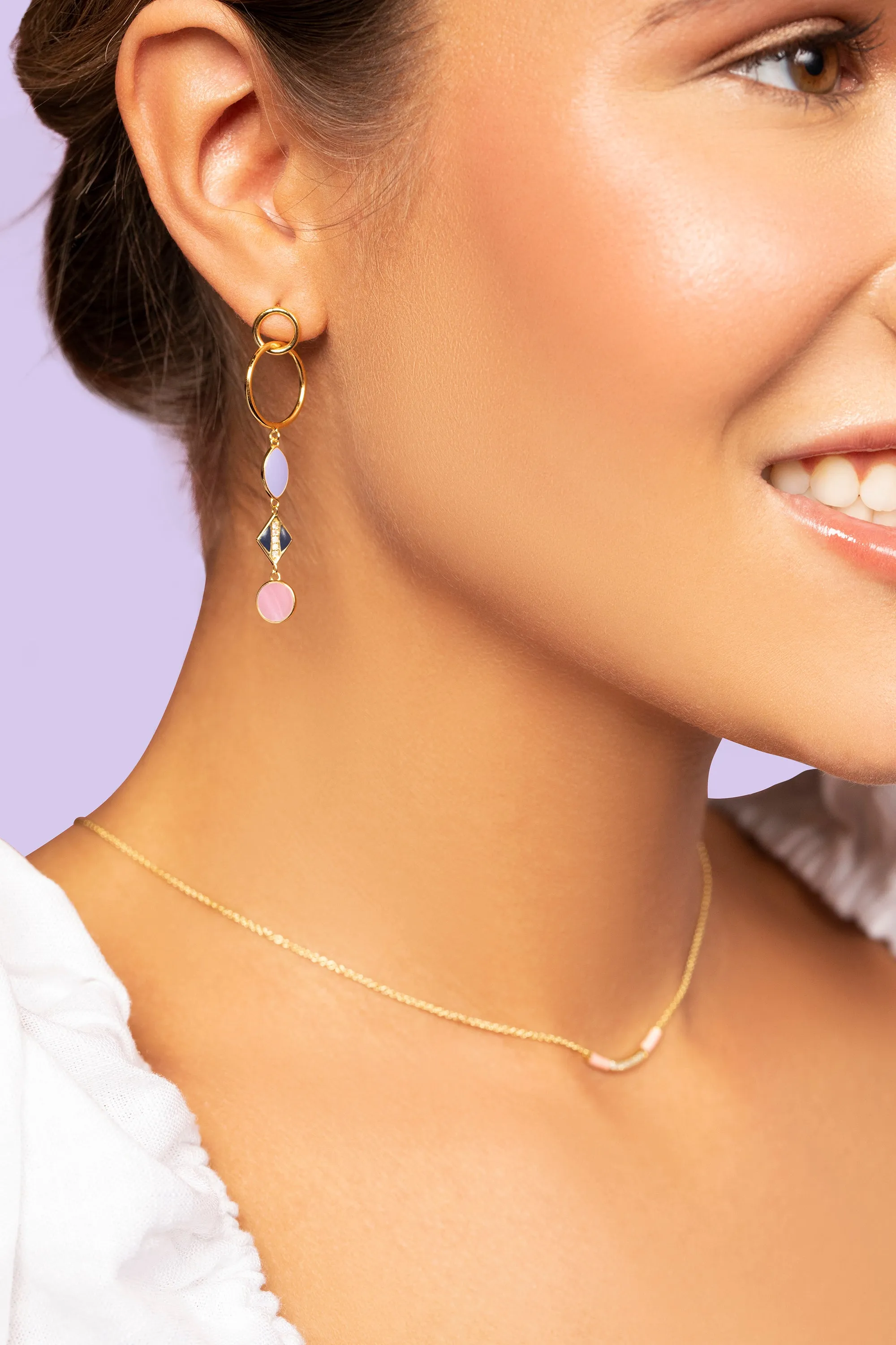 Triple Threat Diamond Dangle Earrings