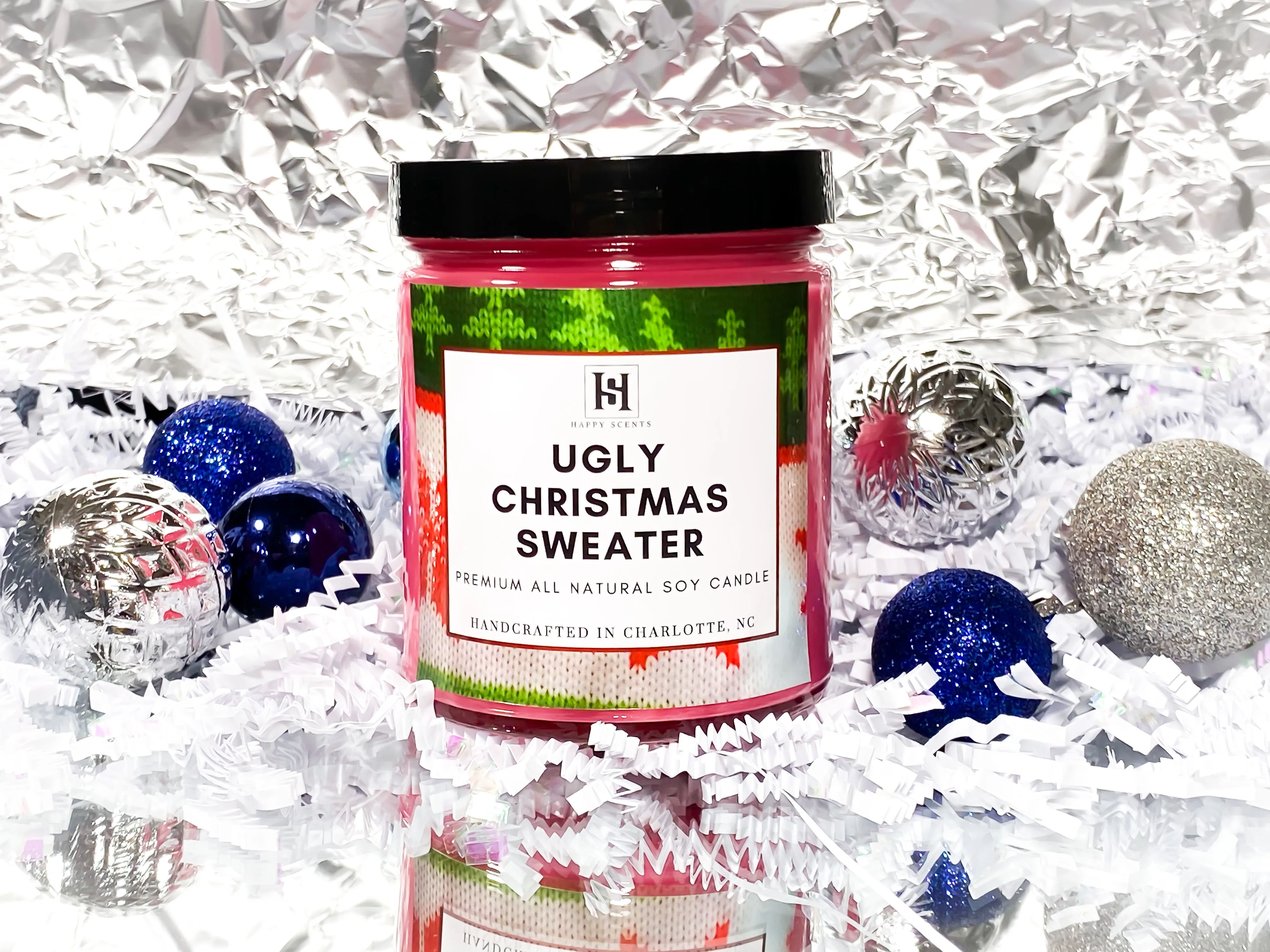 Ugly Christmas Sweater Jar Candle