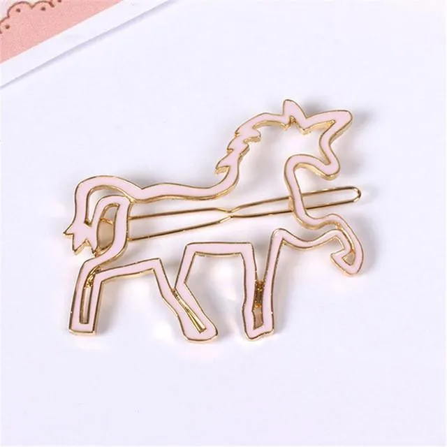 Unicorn Hair Clips (3 Colors)