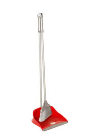 Varian Long Handle Dustpan Set Red