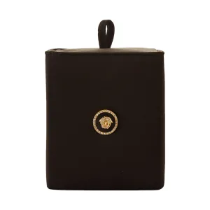 Versace Black Satin Box Wristlet
