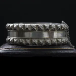Victorian Sterling Studded Bangle