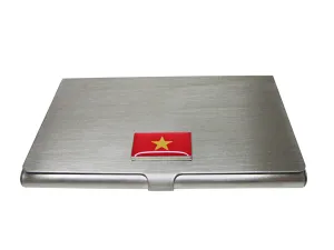 Vietnam Flag Pendant Business Card Holder