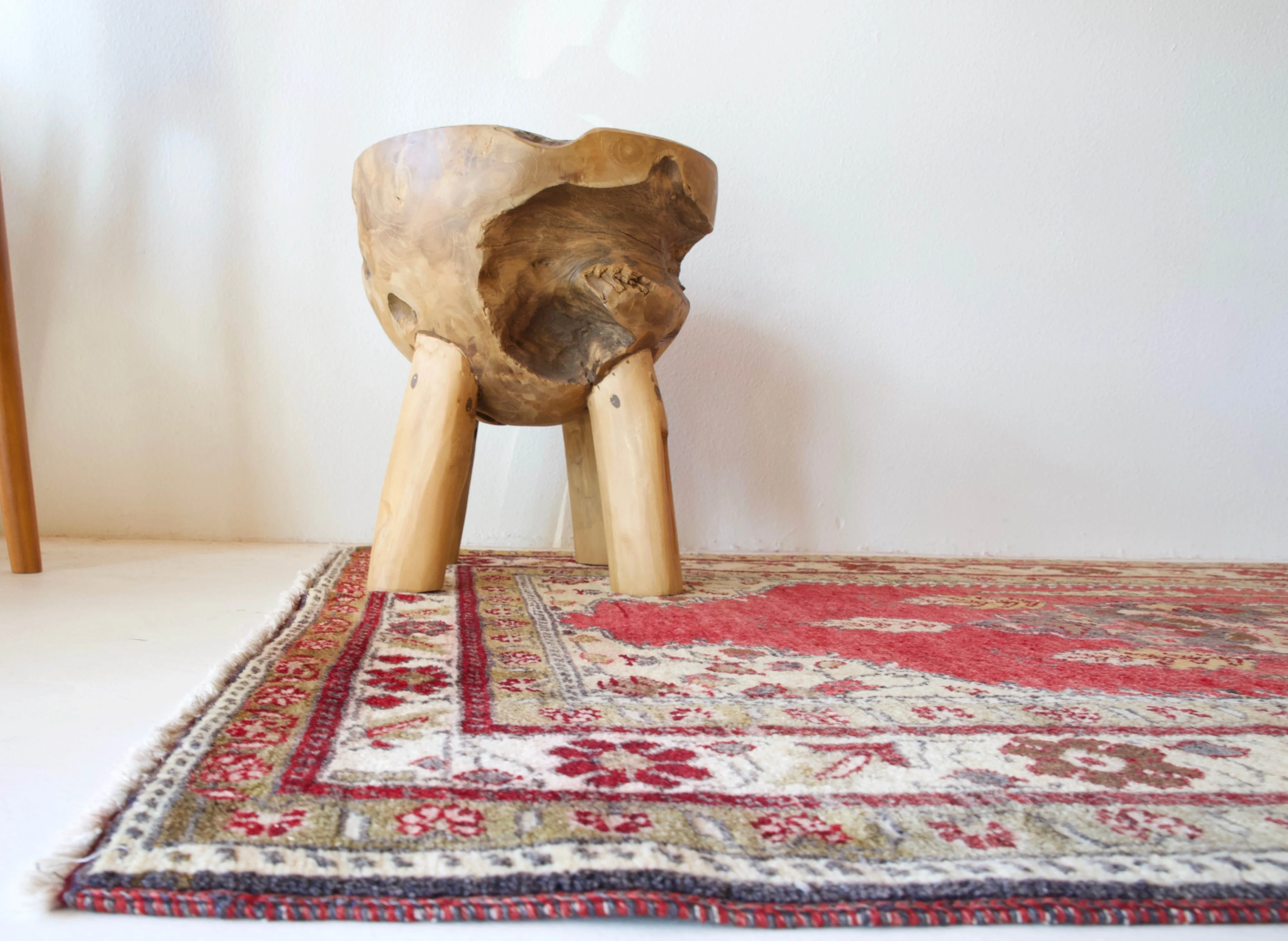 Vintage Anatolian Runner Rug 3'4"x7"
