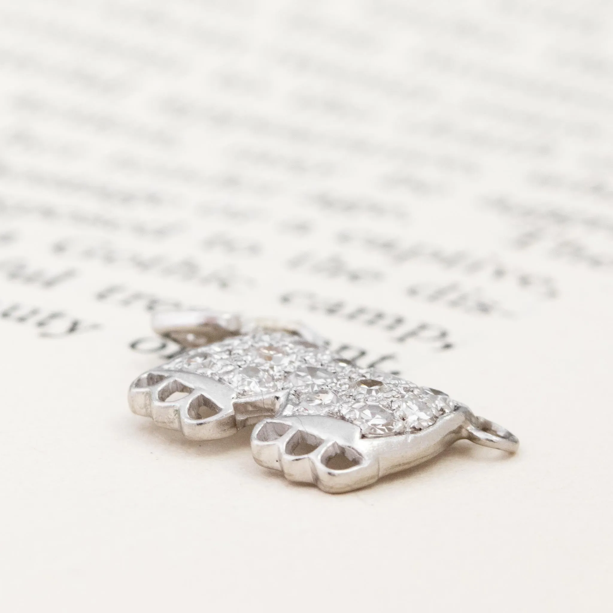 Vintage Diamond Bloomers Pendant/Charm