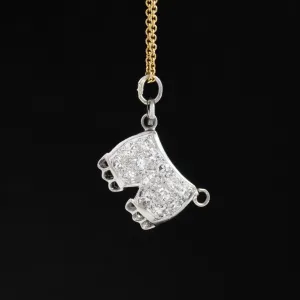 Vintage Diamond Bloomers Pendant/Charm