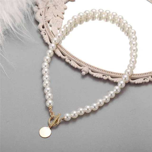 Vintage Multi-layer Coin Chain Choker Fashion Portrait Chunky Chain Necklaces Jewelry